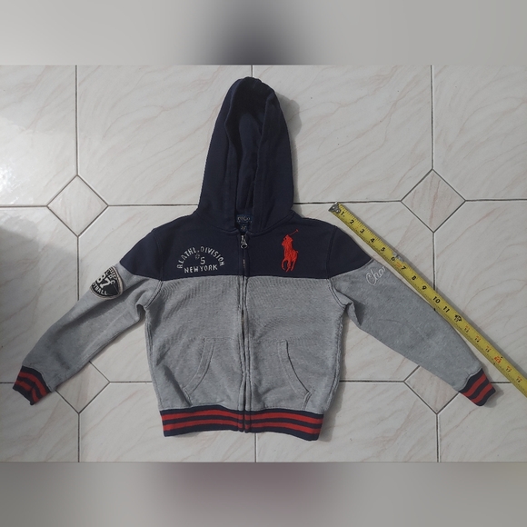 Ralph Lauren Big Pony Polo boys two-tone  hoodie - Picture 2 of 3